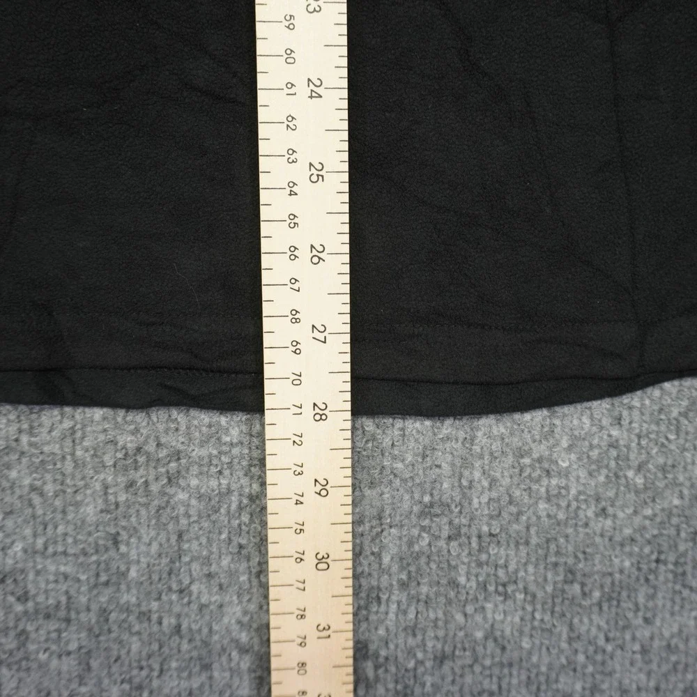 The North Face Fleece Pullover Mens L Dark Grey Black TKA 100 Quarter Zip